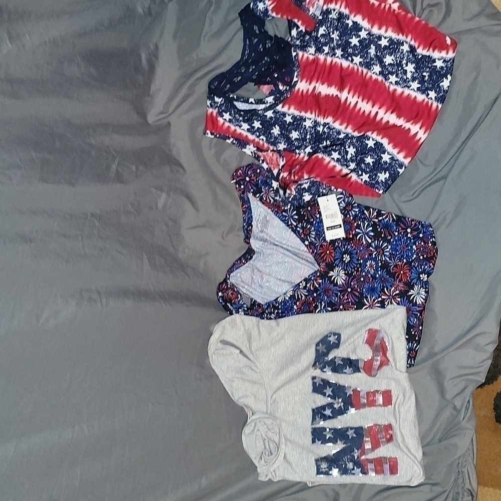 Set of 4th of July Tops